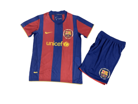 Kit Infantil Home I Barcelona Vermelho 2007/08 Unissex