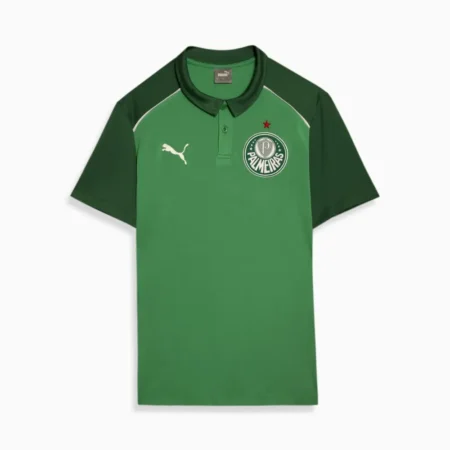 Camisa Palmeiras Casual Verde Escuro Gola Polo 2024/25 Masculina