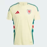 Nova Camisa País de Gales II Away Amarela 2024/25 Masculina