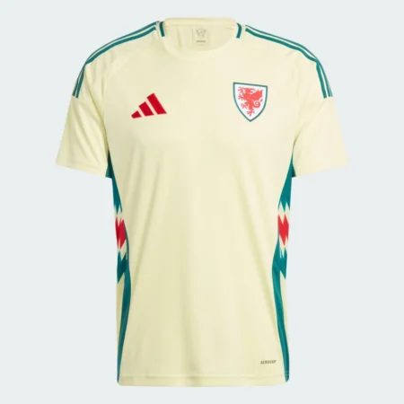 Nova Camisa País de Gales II Away Amarela 2024/25 Masculina