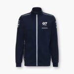 Jaqueta de Frio Scuderia AlphaTauri F1 Team Azul Escuro C/ Zíper