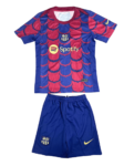 Kit Infantil Pré-jogo Barcelona Vermelho 2024/25 Unissex