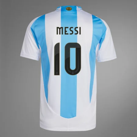Camisa Argentina I Home Branca 2024/25 Messi #10 Jogador