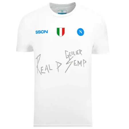 Camisa do Napoli Especial Geolier Branca 2024/25 Masculina