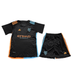 Kit Infantil Reserva do New York City FC Preta 2024/25 Unissex
