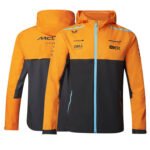 Jaqueta de Frio McLaren F1 Team Laranja Com Zíper e Capuz