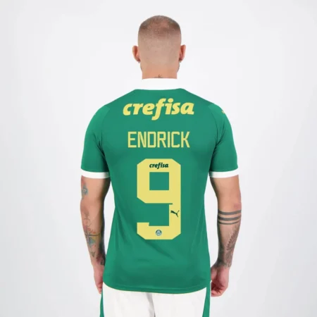 Camisa Palmeiras do Endrick #9 Verde I 2024/25 Masculina