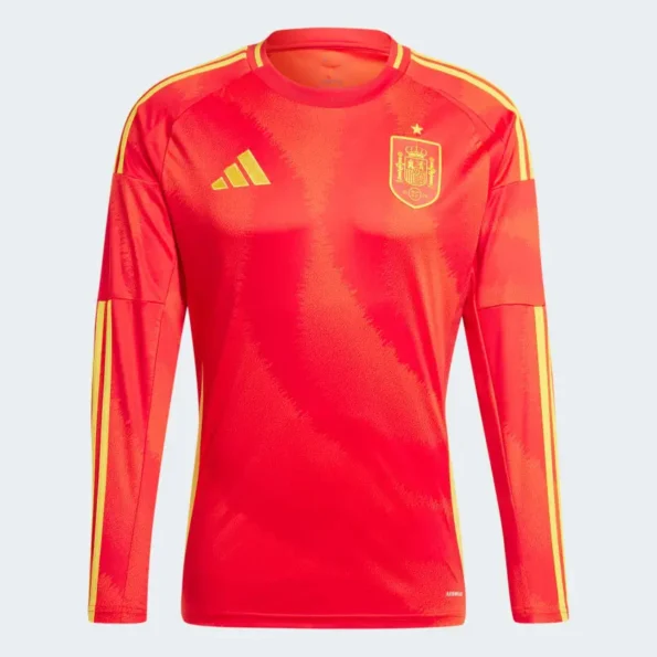 Camisa Espanha Vermelha I Home I Manga Longa 2024/25 Masculina