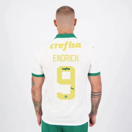 Camisa Palmeiras do Endrick #9 Branca II 2024/25 Masculina