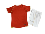 Kit Infantil Manchester United 2006/07 Home Vermelha Retrô Unissex