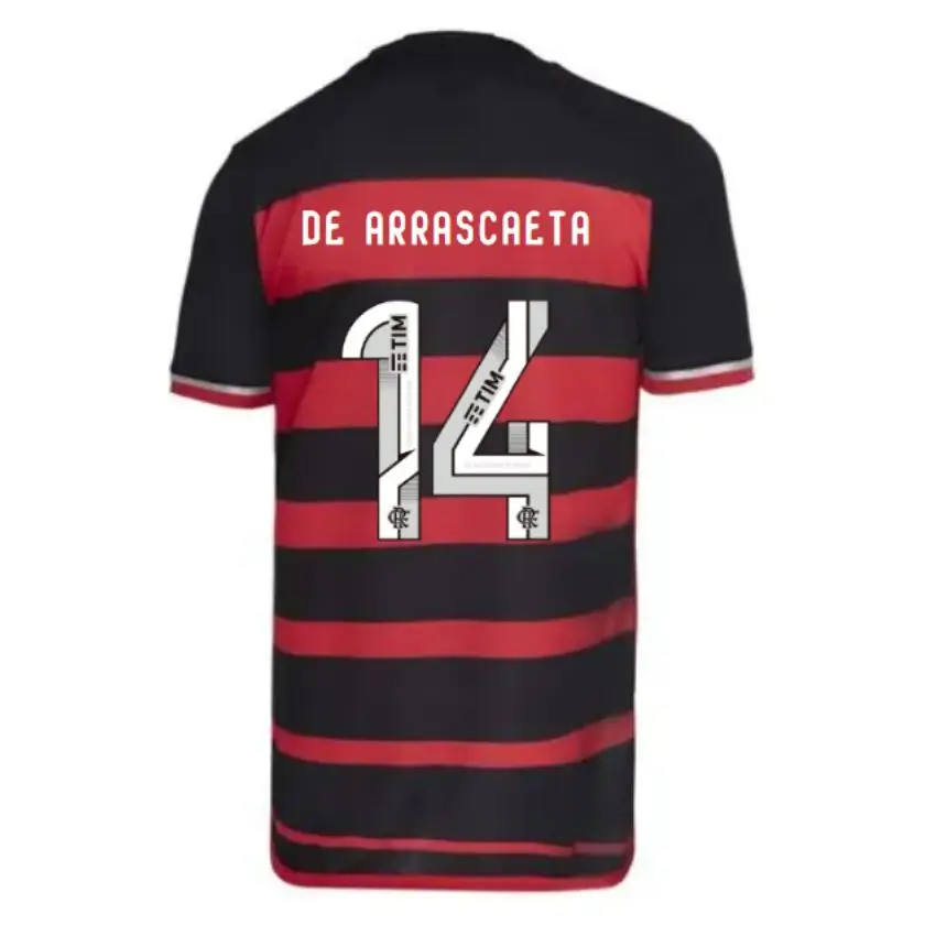 Camisa Flamengo DE ARRASCAETA #14 Vermelha I 2024/25 Masculina Camisa Flamengo DE ARRASCAETA #14 Vermelha I 2024/25 Masculina