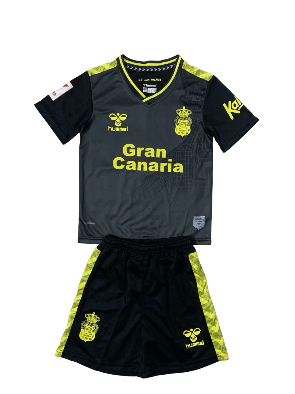 Kit Infantil Las Palmas II Preta Away 2023/24 Unissex Kit Infantil Las Palmas II Preta Away 2023/24 Unissex