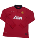Camisa Manchester United Vermelha Home Manga Longa 2013/14