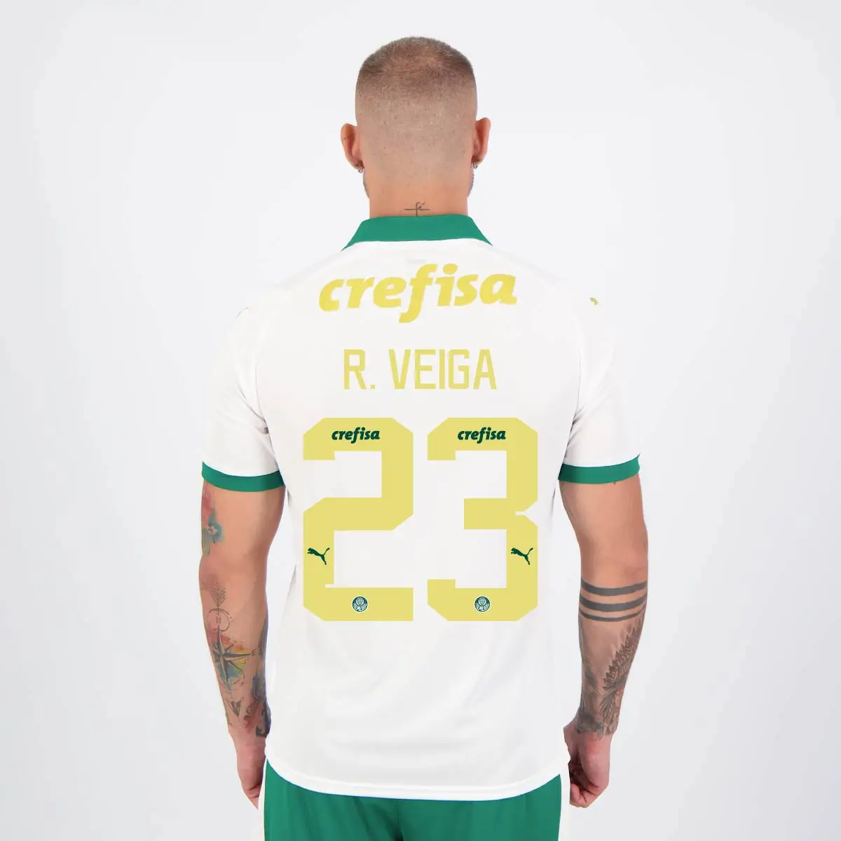 Camisa Palmeiras do R. Veiga #23 Branca II 2024/25 Masculina Camisa Palmeiras do R. Veiga #23 Branca II 2024/25 Masculina