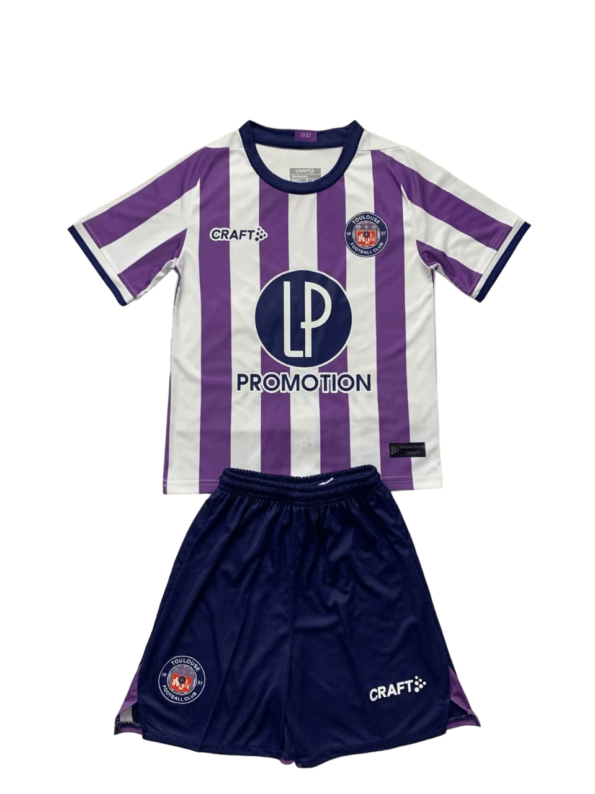 Kit Infantil Toulouse Home I Roxo/Branco 2023/24 Unissex