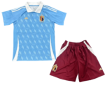 Kit Infantil da Bélgica Azul Away II 2024/25 Unissex