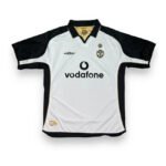 Camisa Man Utd Reversível Dourada/Branca Retrô 2001 100 Anos