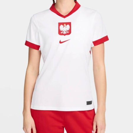 Camisa Seleção da Polônia Branca Home I 2024/25 Feminina