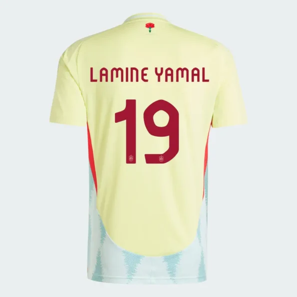 Camisa Espanha do Lamnie Yamal #19 II Amarelo 2024/25 Masculina