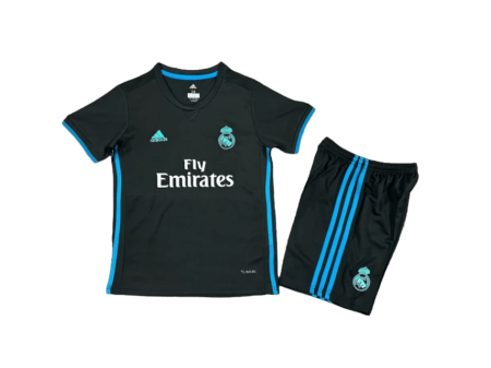 Kit Infantil Real Madrid Away II Preta 2017/18 Unissex