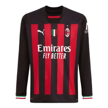 Camisa Milan Home I Manga Longa Vermelha 2022/2023