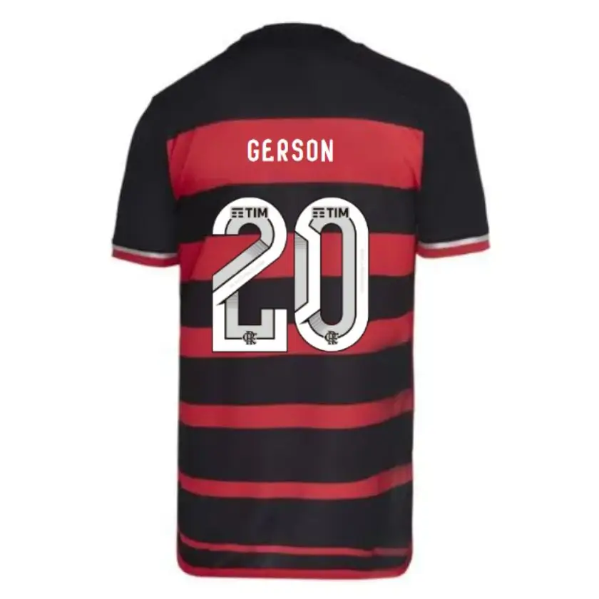 Camisa Flamengo Do GERSON #20 Vermelha I 2024/25 Masculina Camisa Flamengo Do GERSON #20 Vermelha I 2024/25 Masculina
