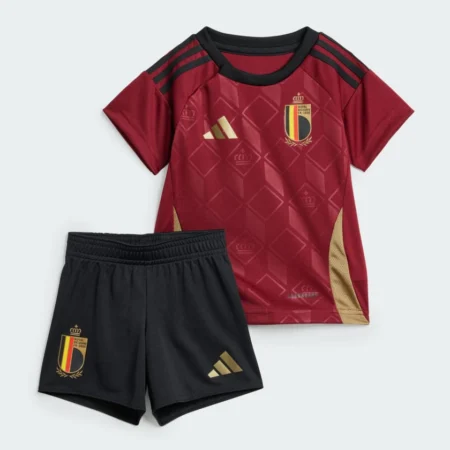 Kit Infantil Bélgica Vermelha Home I 2024/25 Unissex