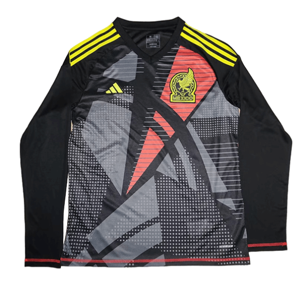 Camisa México Goleiro Preta Manga Longa 2024/25 Masculina