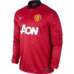 Camisa Manchester United Vermelha Home Manga Longa 2013/14