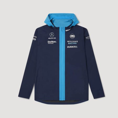 Jaqueta de Frio Williams Racing F1 Team Com Zíper e Capuz