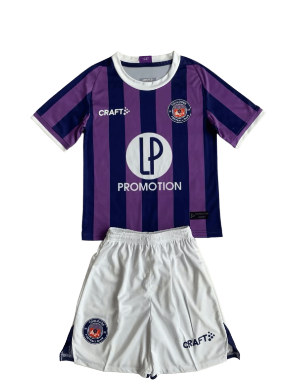 Kit Infantil Toulouse Away II Roxo/Branco 2023/24 Unissex