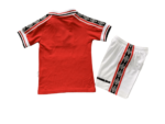 Kit Infantil Manchester United Vermelha 1998 Unissex