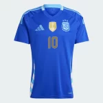 Camisa Argentina II Away Azul 2024/25 Messi #10 Masculina