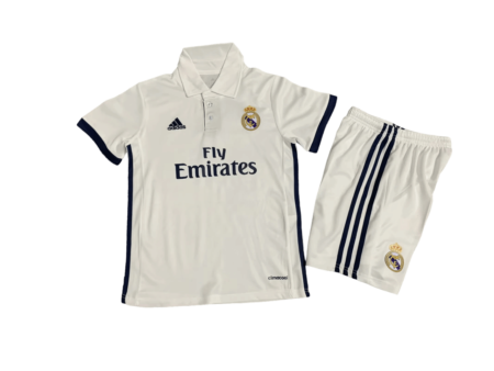 Kit Infantil Real Madrid Home I Branca 2016/17 Unissex