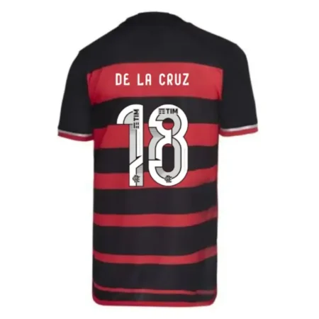 Camisa Flamengo DE LA CRUZ #18 Vermelha I 2024/25 Masculina