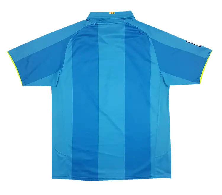 Camisa Barcelona Retrô II Away Azul 2007 Masculina Camisa Barcelona Retrô II Away Azul 2007 Masculina