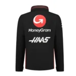 Jaqueta de Frio moneygram haas F1 Team Preta Com Zíper