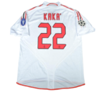 Camisa Ac Milan Branca Away UCL 2004/05 KAKÁ #22 Masculina