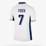 Camisa Inglaterra Foden #7 I Branca 2024/25 Masculina