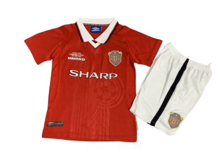 Kit Infantil Manchester United Vermelha I 1999/2000 Unissex