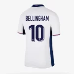 Camisa Inglaterra do BELLINGHAM #10 Branca I 2024/25 Masculina