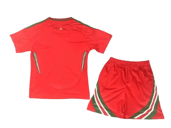 Kit Infantil País de Gales Vermelha I  Home 2024/25 Unissex