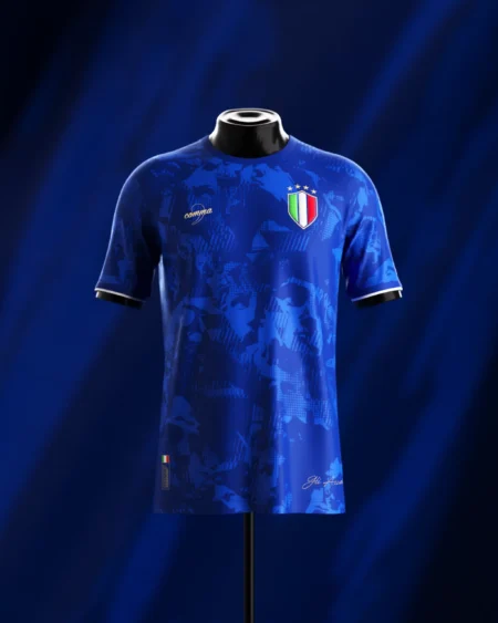 Camisa Itália "Gli Azzurri" Azul Commafootball 2024/25 Masculina