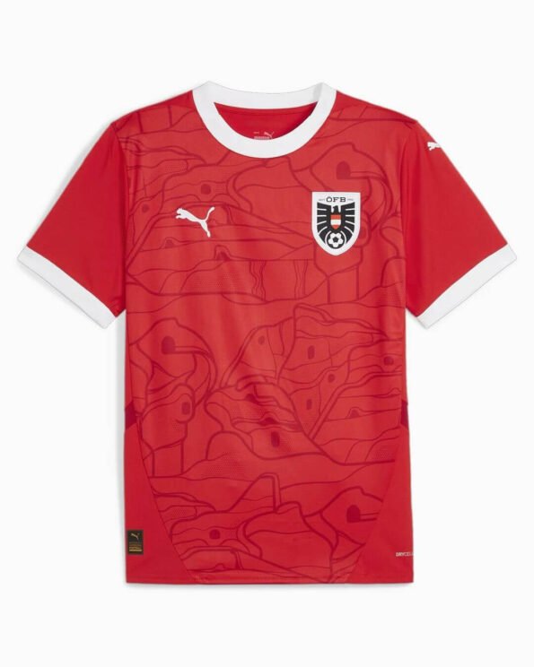 Camisa Seleção da Áustria Home I Vermelha 2024/25 Masculina