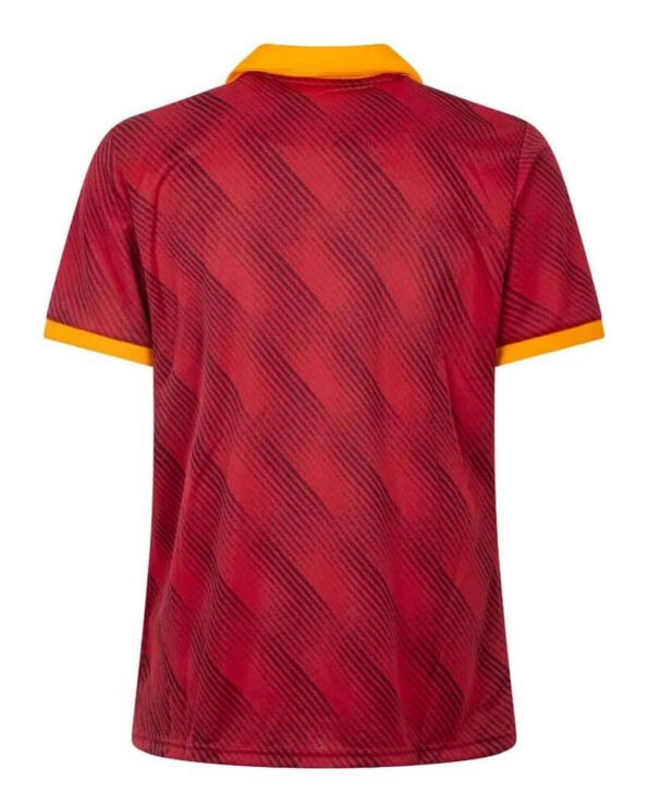 Camisa Roma I Vermelha Anos 90 Derby 183 2024/25 Masculina