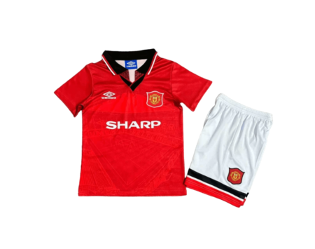 Kit Infantil Manchester United Vermelha I 1994/1996 Unissex