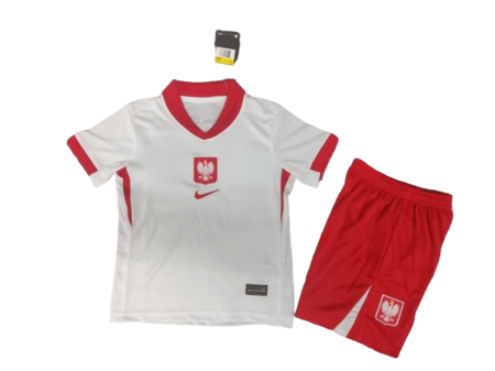 Kit Infantil Polônia Branca I Home 2024/25 Unissex