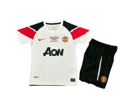 Kit Infantil Manchester United Branca II 2010 Unissex