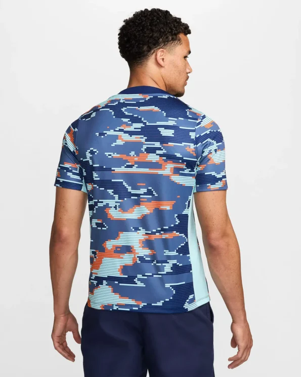 Camisa Holanda Pré-Jogo Azul 2024/25 Masculina