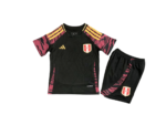 Kit Infantil Peru Preta II Away 2024/25 Unissex